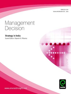 cover image of Management Decision, Volume 46, Issue 10